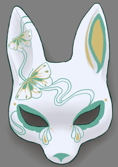 Monk mask, by Wisp